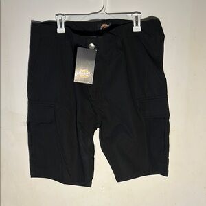 Dickies Black Cargo Shorts with Relaxed Fit